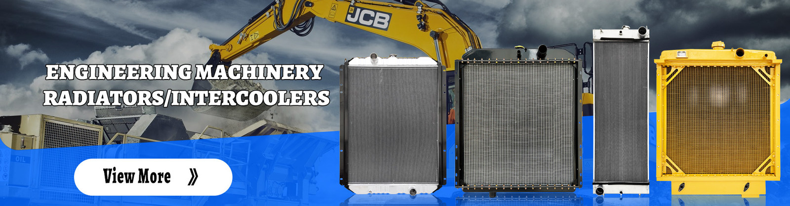 Radiador da escavadora