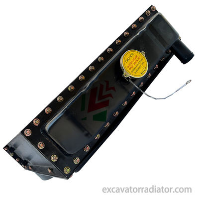 Radiador de máquinas de engenharia para Weichai K4105 Curva direita esquerda elevada DF38 Acessórios de refrigeração de máquinas pesadas