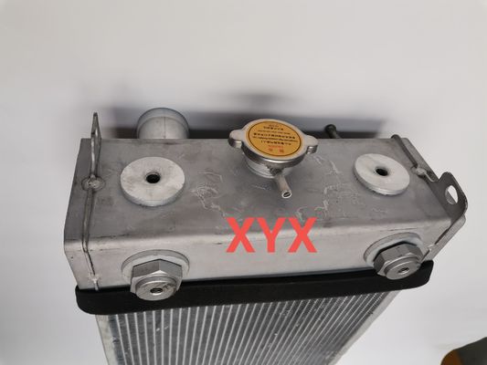 Radiador de escavadeira Komatsu PC200-8 | Conjunto do sistema de resfriamento com núcleo de alumínio | Radiador tubular de 4 fileiras